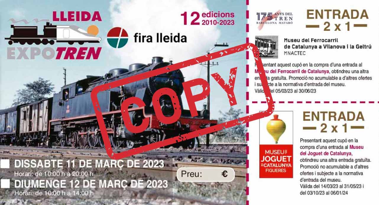 El Museu del Ferrocarril de Catalunya collabora amb ExpoTREN Lleida